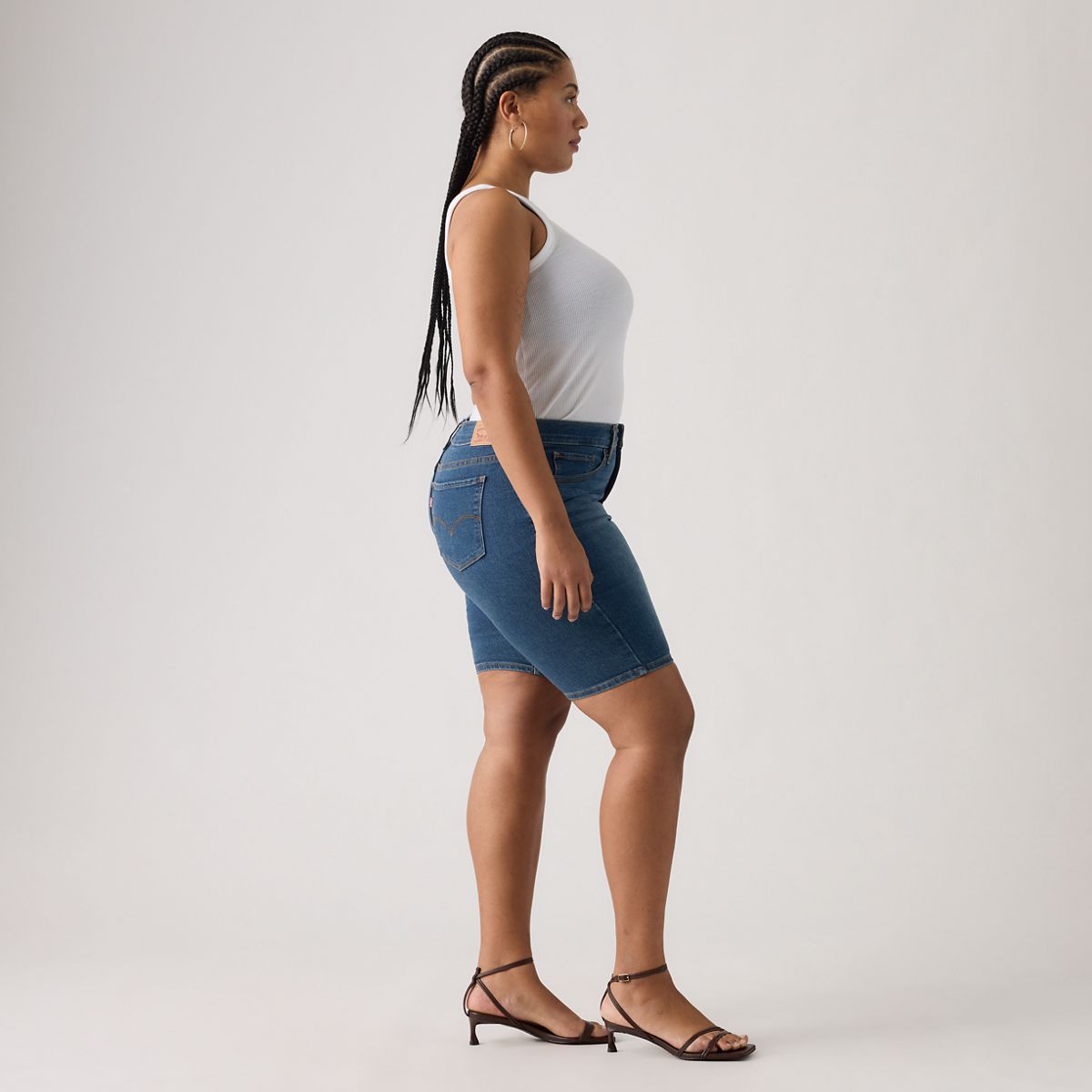 Shaping Bermuda Women's Shorts — Clever Girl Short - Dark Wash