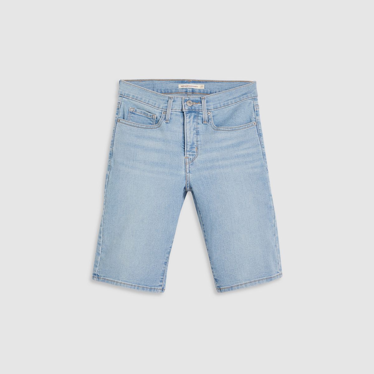 Shaping Bermuda Women's Shorts — Double Duty Short - Light Wash