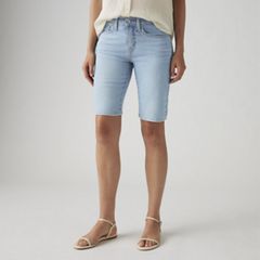 Shaping Bermuda Women's Shorts — Double Duty Short - Light Wash 5