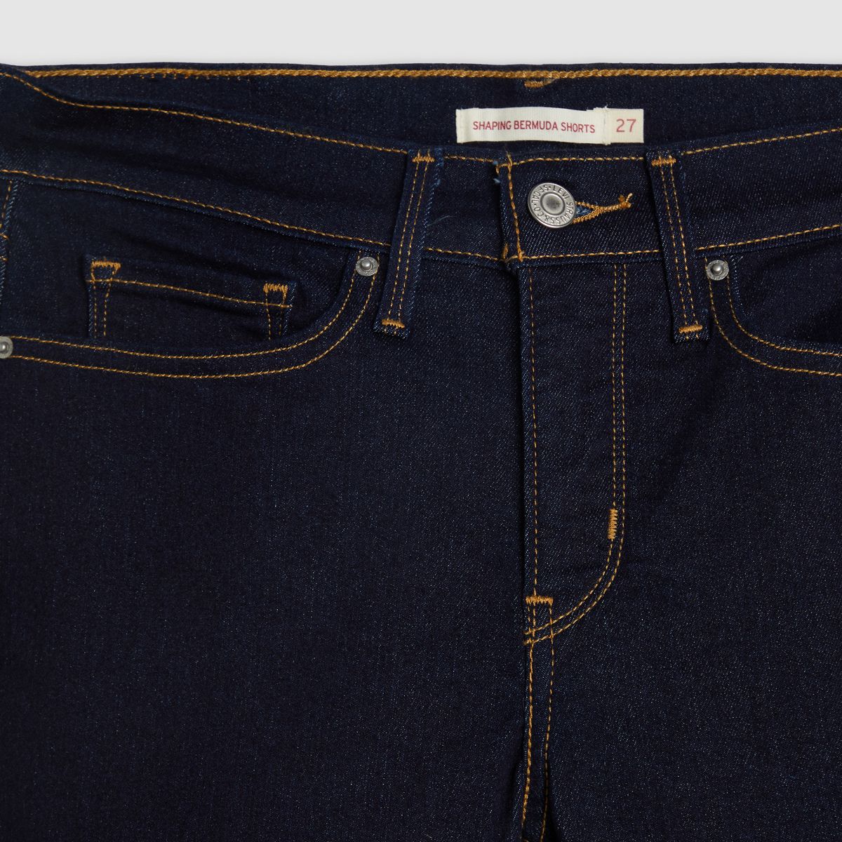 Shaping Bermuda Women's Shorts — Darkest Sky - Dark Wash
