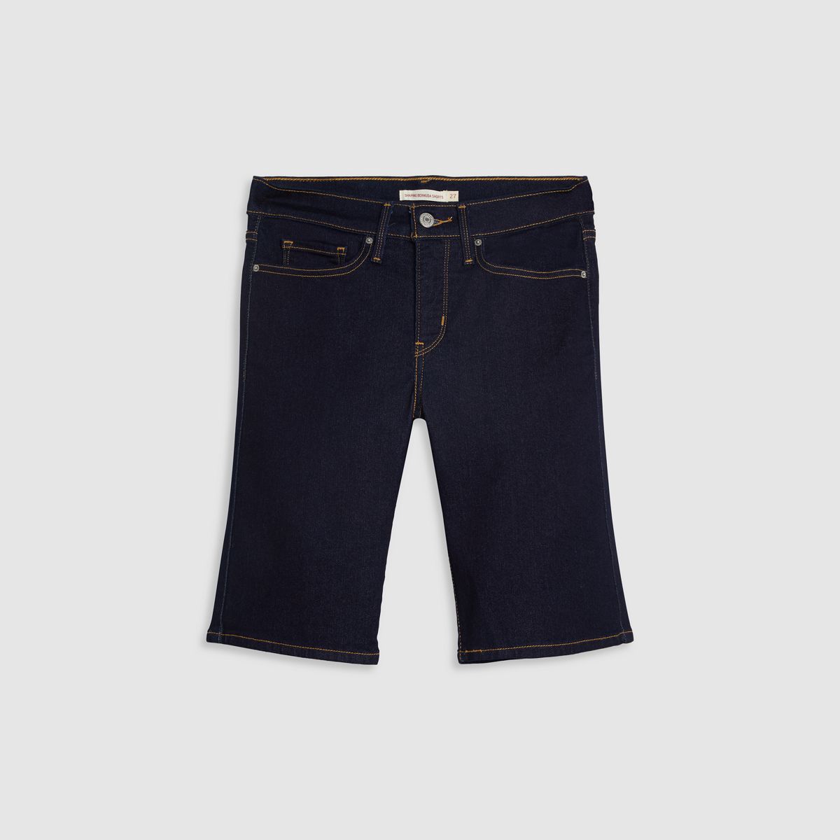 Shaping Bermuda Women's Shorts — Darkest Sky - Dark Wash
