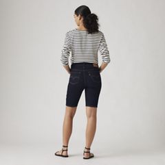 Shaping Bermuda Women's Shorts — Darkest Sky - Dark Wash 4