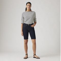 Shaping Bermuda Women's Shorts — Darkest Sky - Dark Wash 2