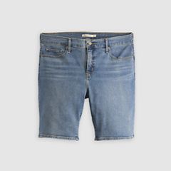 Shaping Bermuda Women's Shorts (Plus Size) — Camp Denim Short Plu - Medium Wash 6