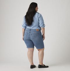 Shaping Bermuda Women's Shorts (Plus Size) — Camp Denim Short Plu - Medium Wash 4
