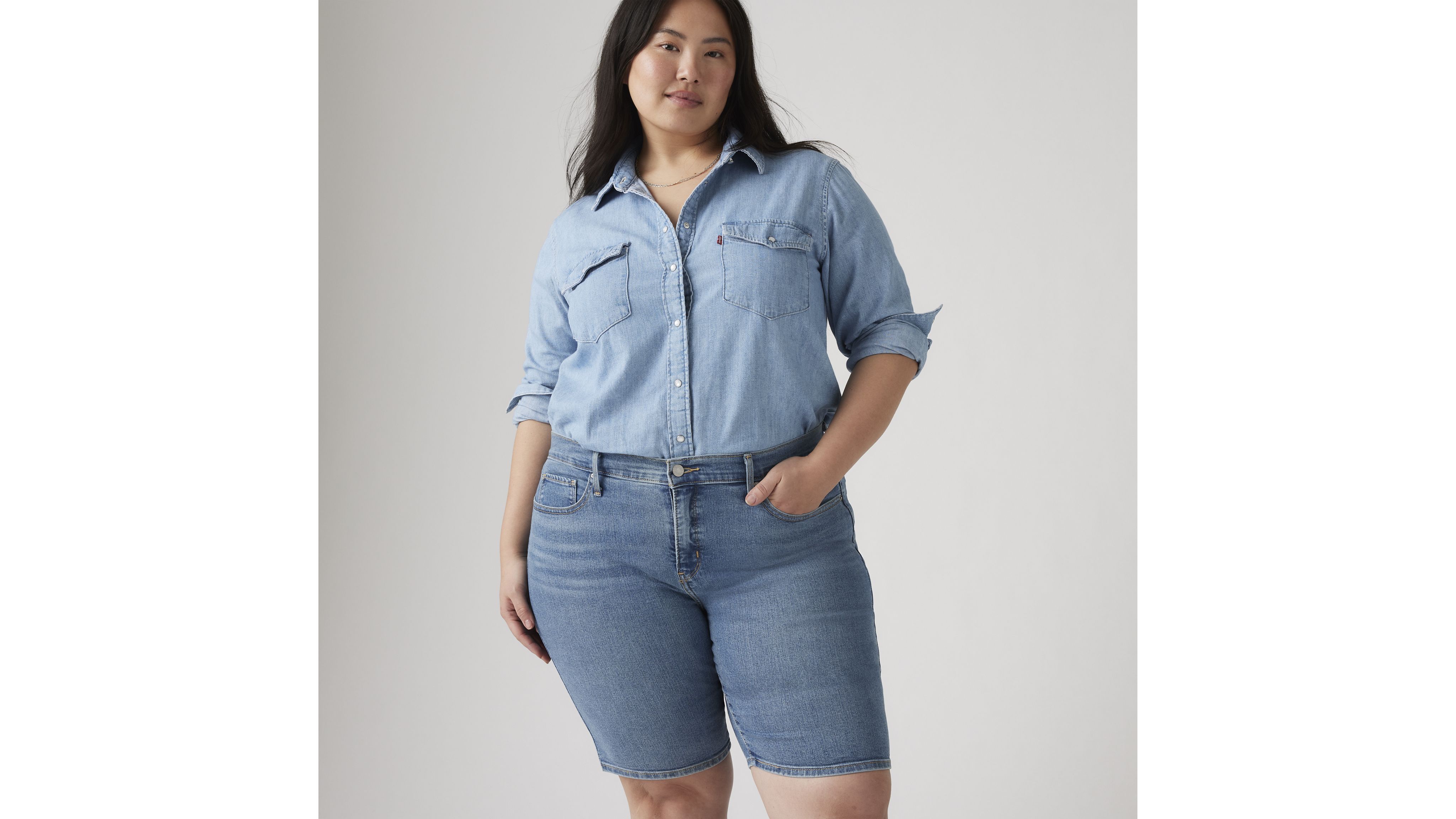 Shaping Bermuda Women's Shorts (Plus Size) 5