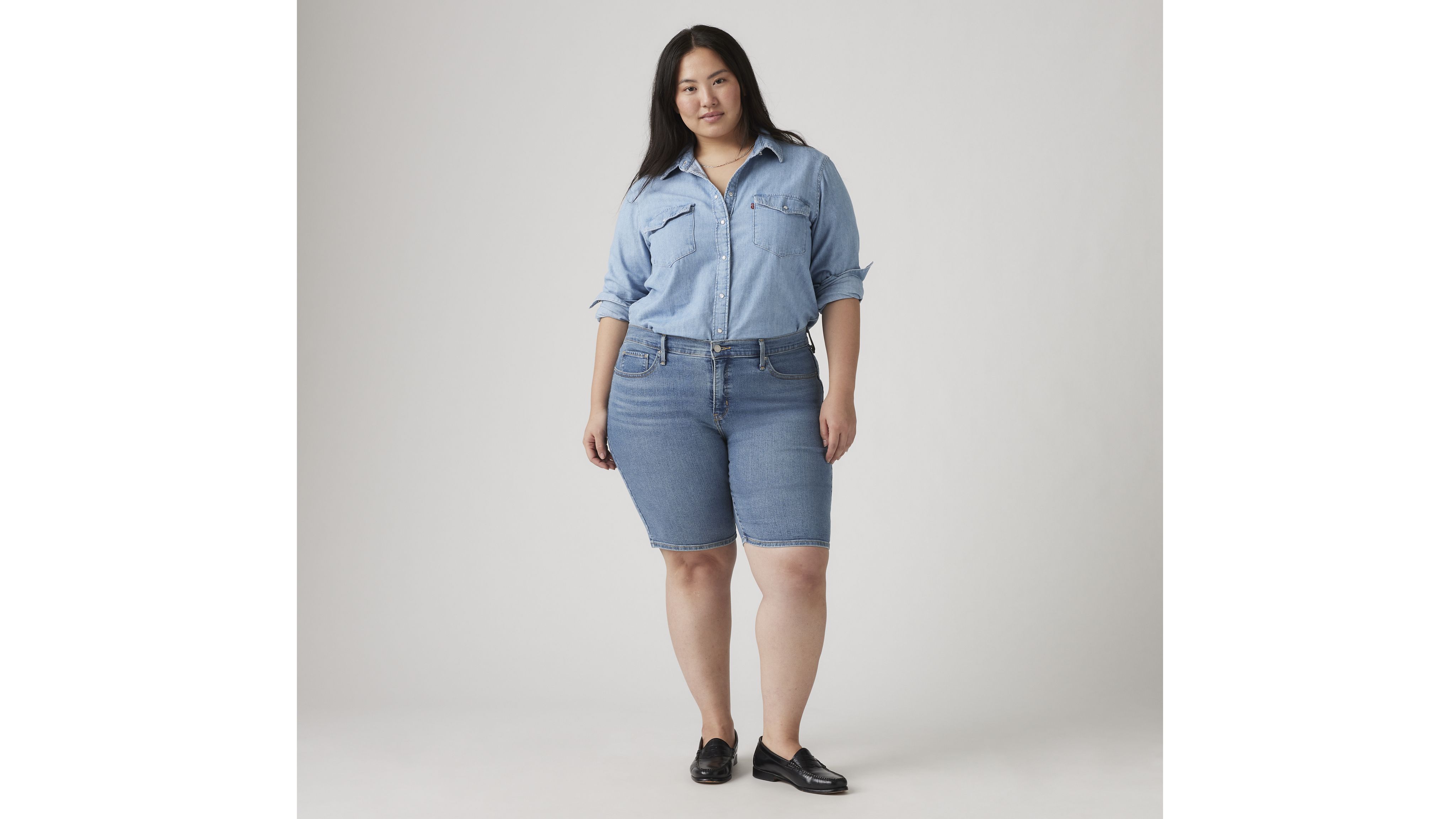 Shaping Bermuda Women's Shorts (Plus Size) 3