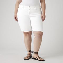 Shaping Bermuda Women's Shorts (Plus Size) — Chalk White 5