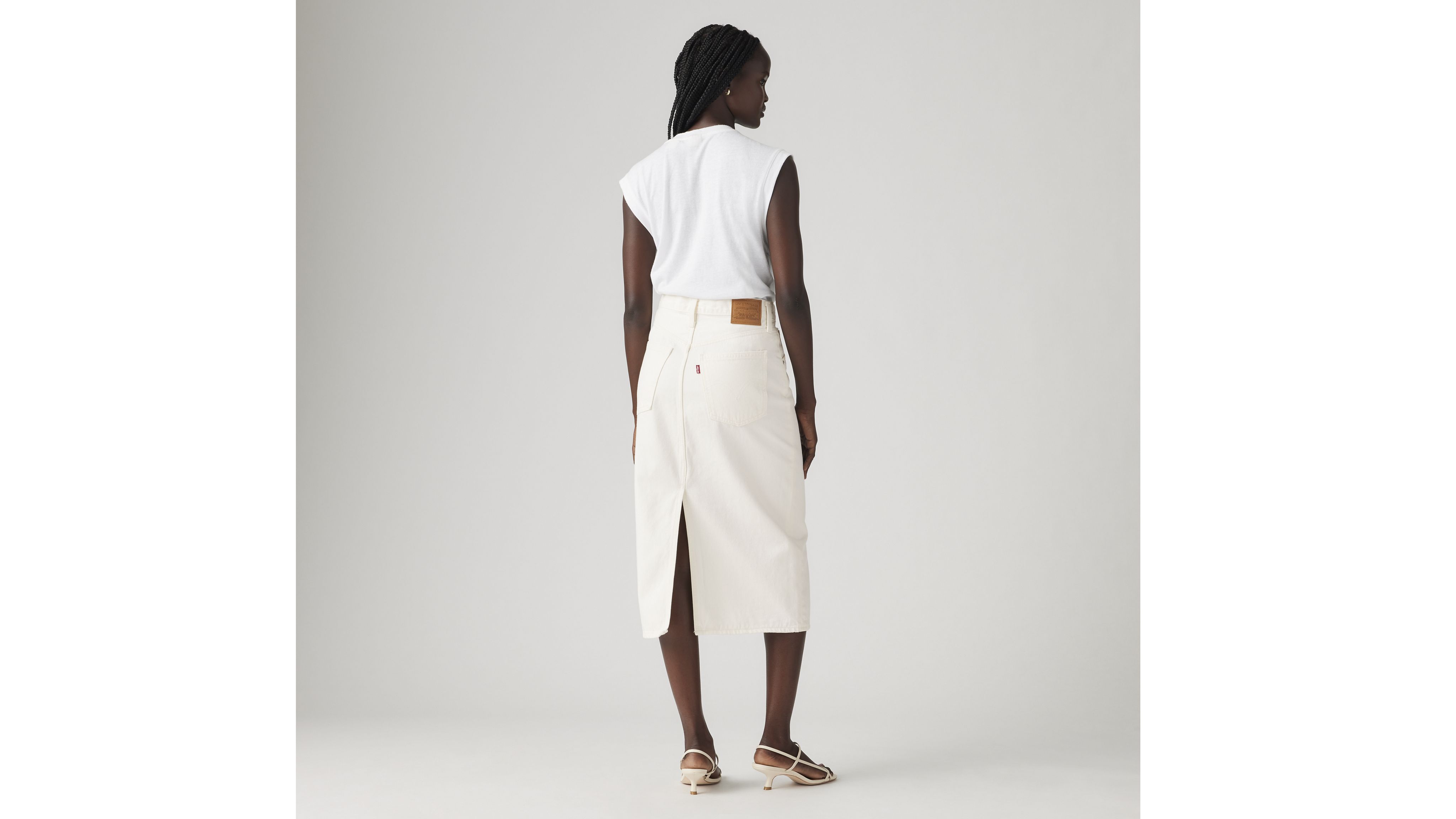 High Rise Slit Skirt 3