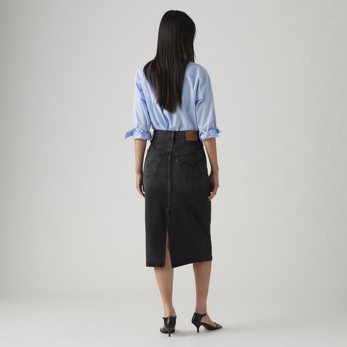 High Rise Slit Skirt — Wandering Spirit - Black