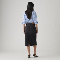 High Rise Slit Skirt — Wandering Spirit - Black 3