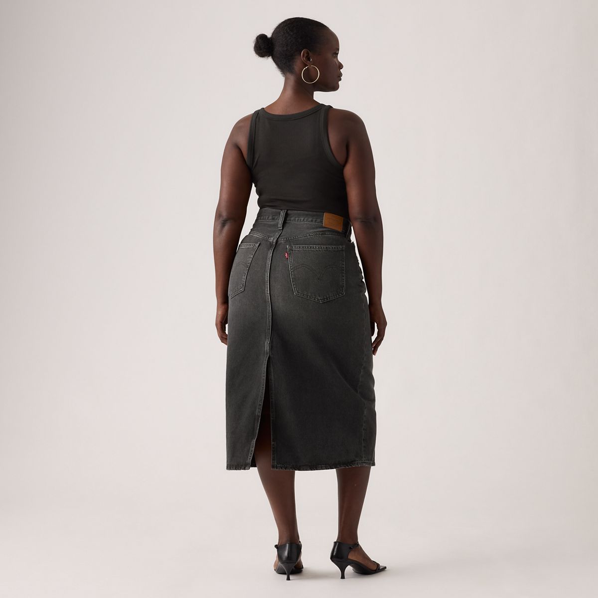 High Rise Slit Skirt — Wandering Spirit - Black