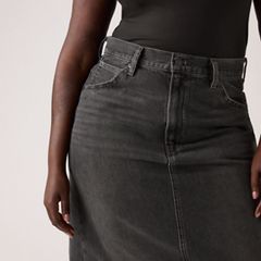 High Rise Slit Skirt — Wandering Spirit - Black 11