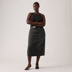 High Rise Slit Skirt — Wandering Spirit - Black 8