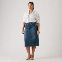 High Rise Slit Skirt — Review Time - Medium Wash 8