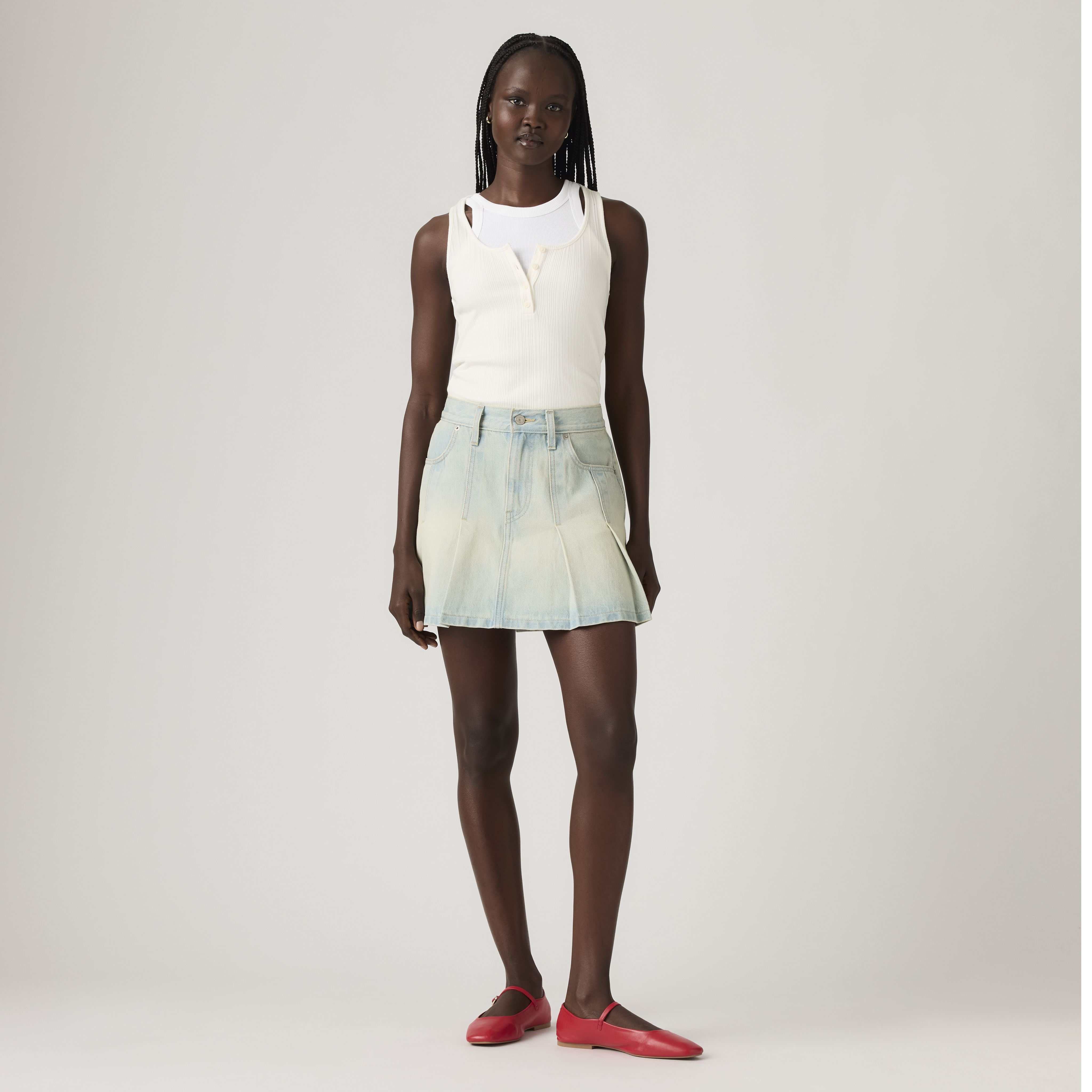 Pleated Mini Skirt 6