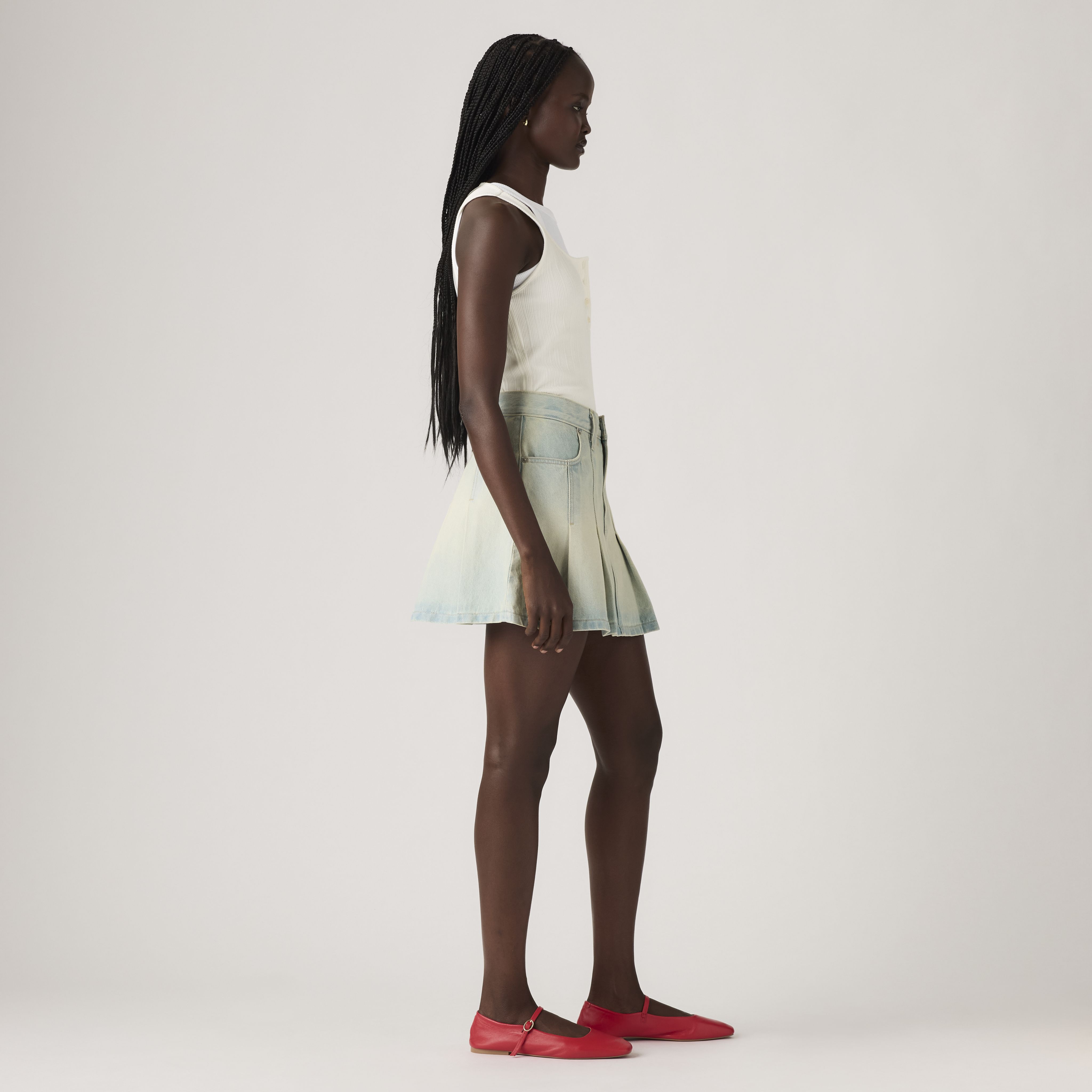 Pleated Mini Skirt 3