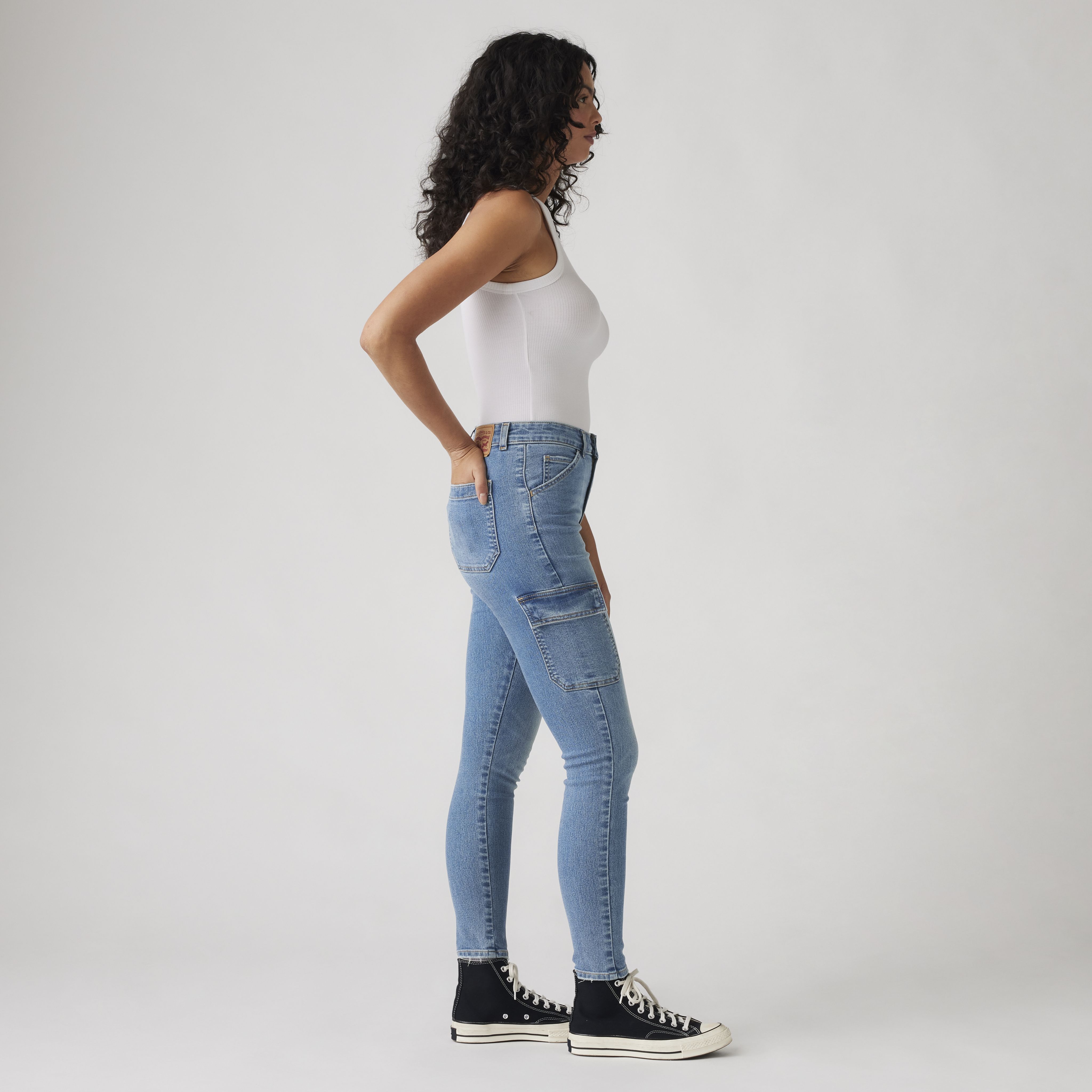 721 High Rise Skinny Cargo Women's Jeans 4