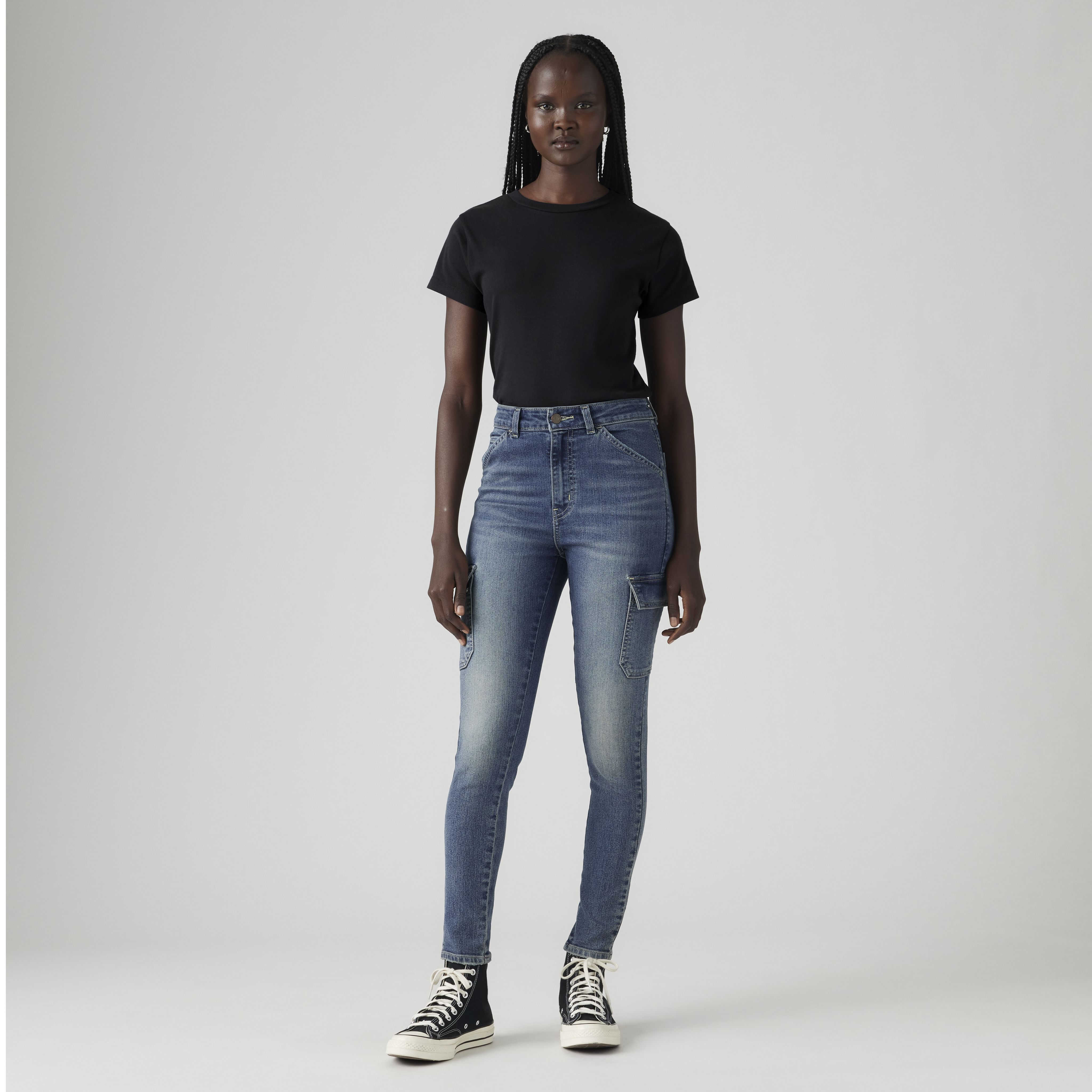 721 High Rise Skinny Cargo Women's Jeans 5