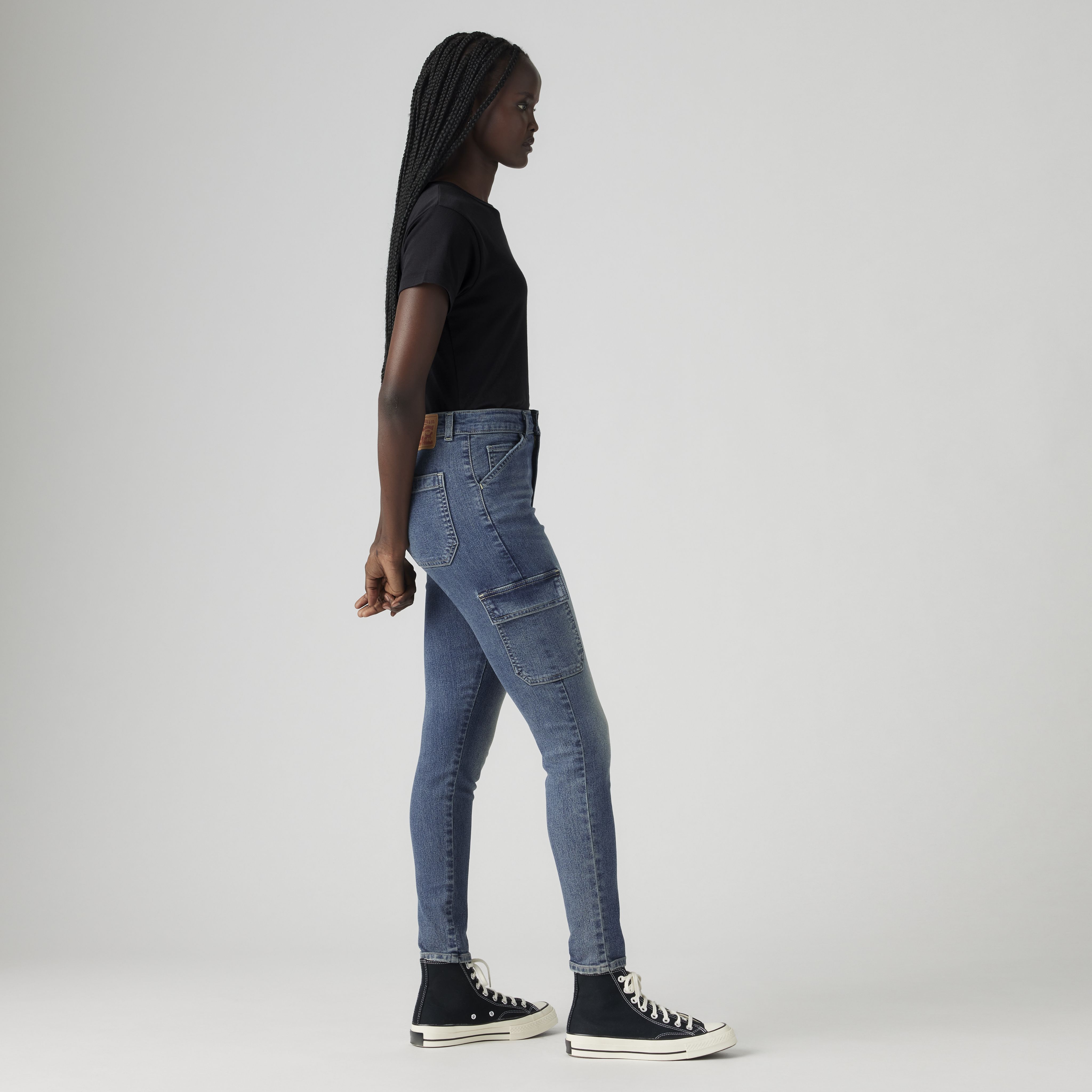 721 High Rise Skinny Cargo Women's Jeans 4