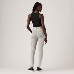 721 High Rise Skinny Cargo Women's Pants — Trerrain Of Thought - Grey 4