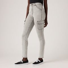721 High Rise Skinny Cargo Women's Pants — Trerrain Of Thought - Grey 5