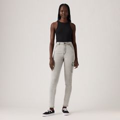 721 High Rise Skinny Cargo Women's Pants — Trerrain Of Thought - Grey 2
