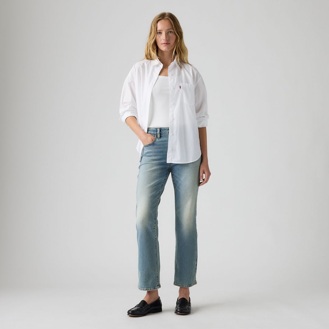 Levi's Women's 725 High-Rise Kick Boot Jeans - Trail Dust