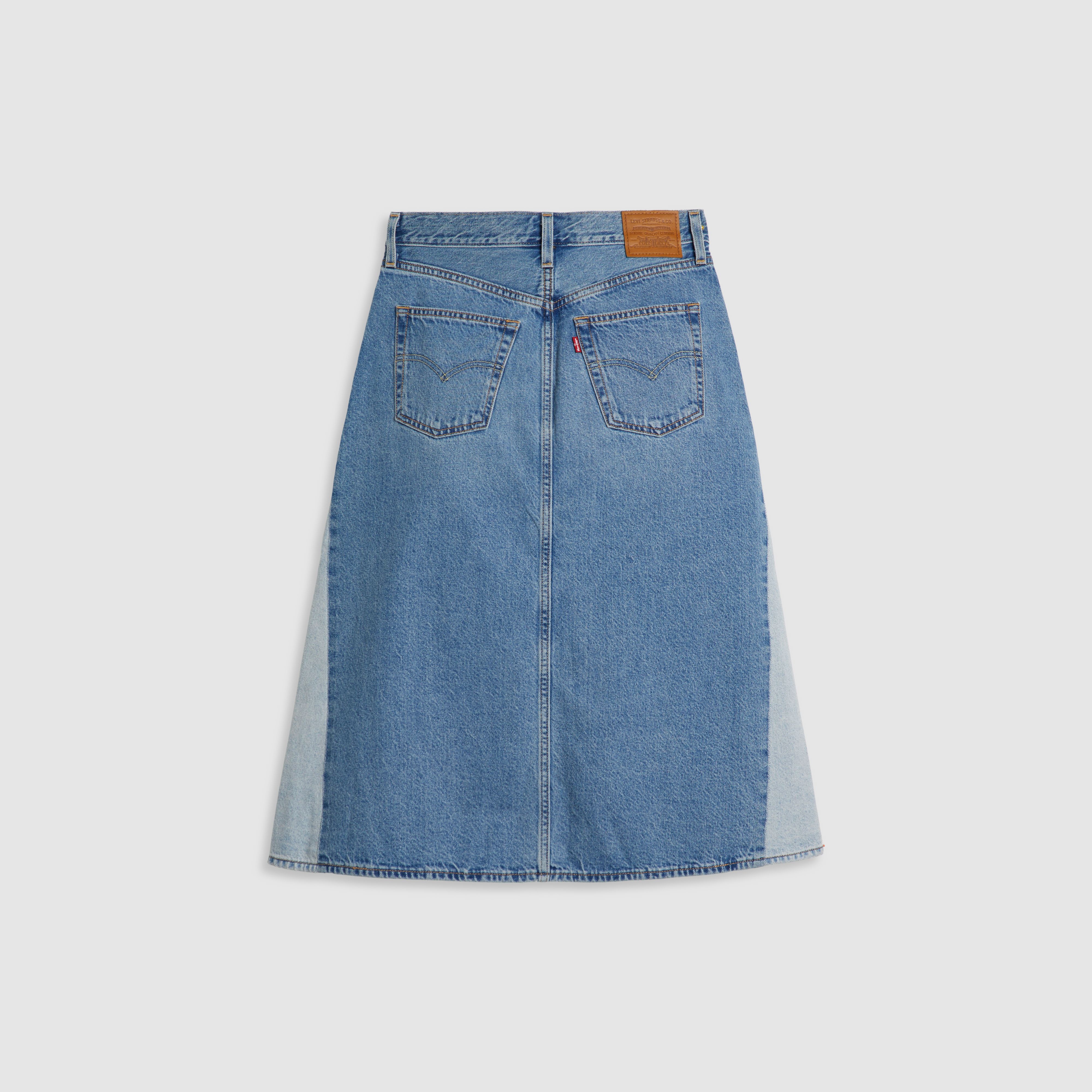 High Rise A-Line Pieced Skirt 7