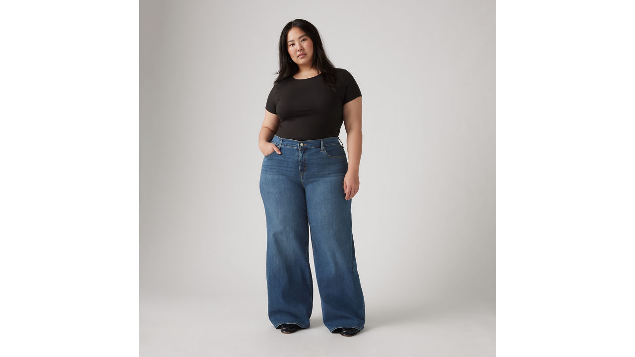 318 Shaping Wide Leg Jeans (Plus Size) 1