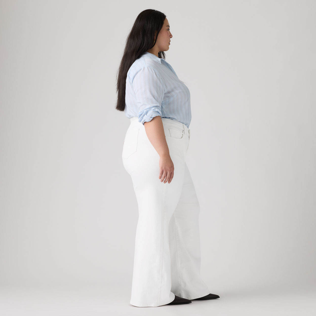 318 Seamed Wide-Leg Women's Jeans (Plus Size) 4