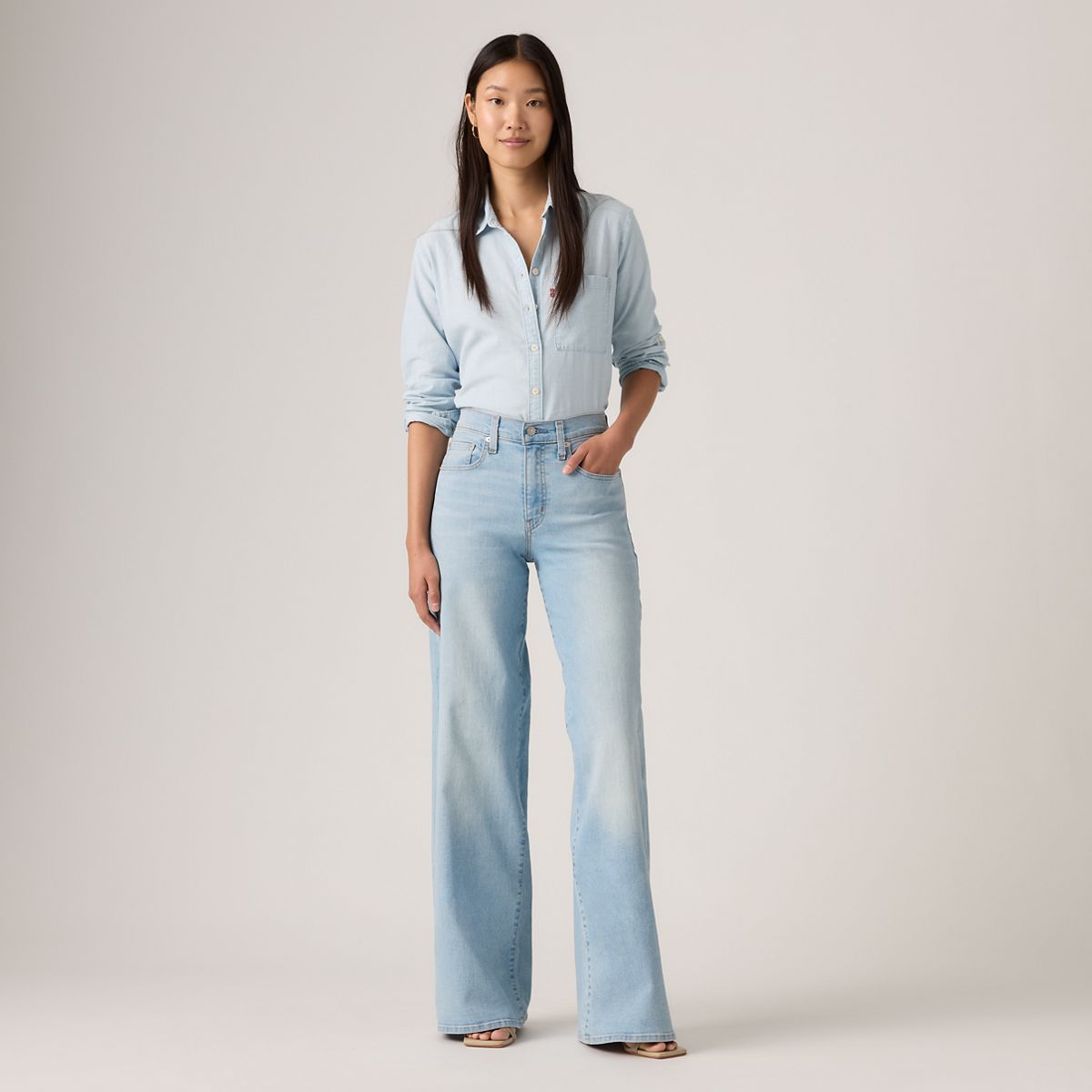 728 High Rise Wide Leg Jeans — Eternal Indigo Light - Light Wash
