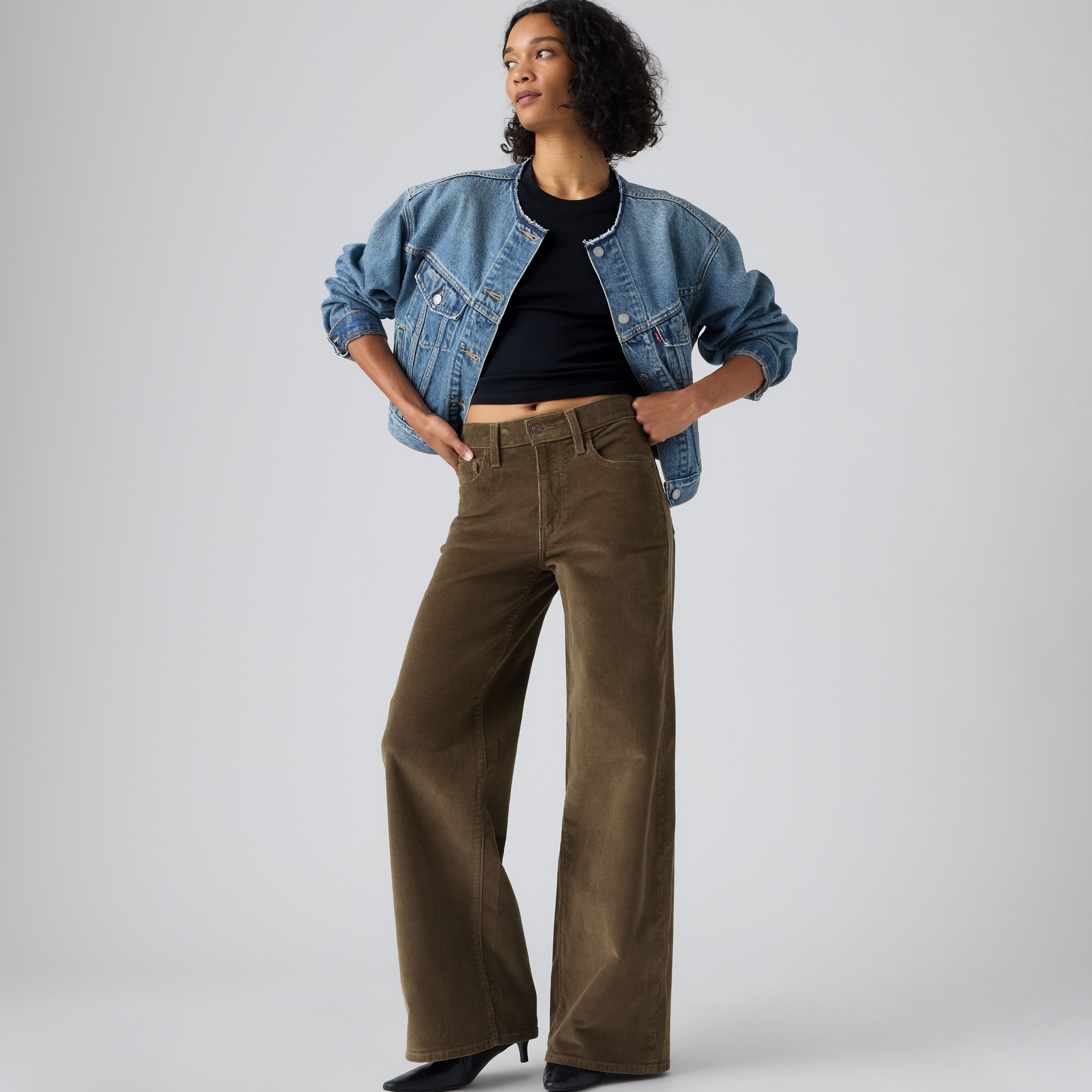 728 High Rise Wide Leg Corduroy Pants 1