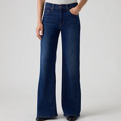 728 High-Rise Wide-Leg Women's Jeans — True Blue Dark - Dark Wash 2