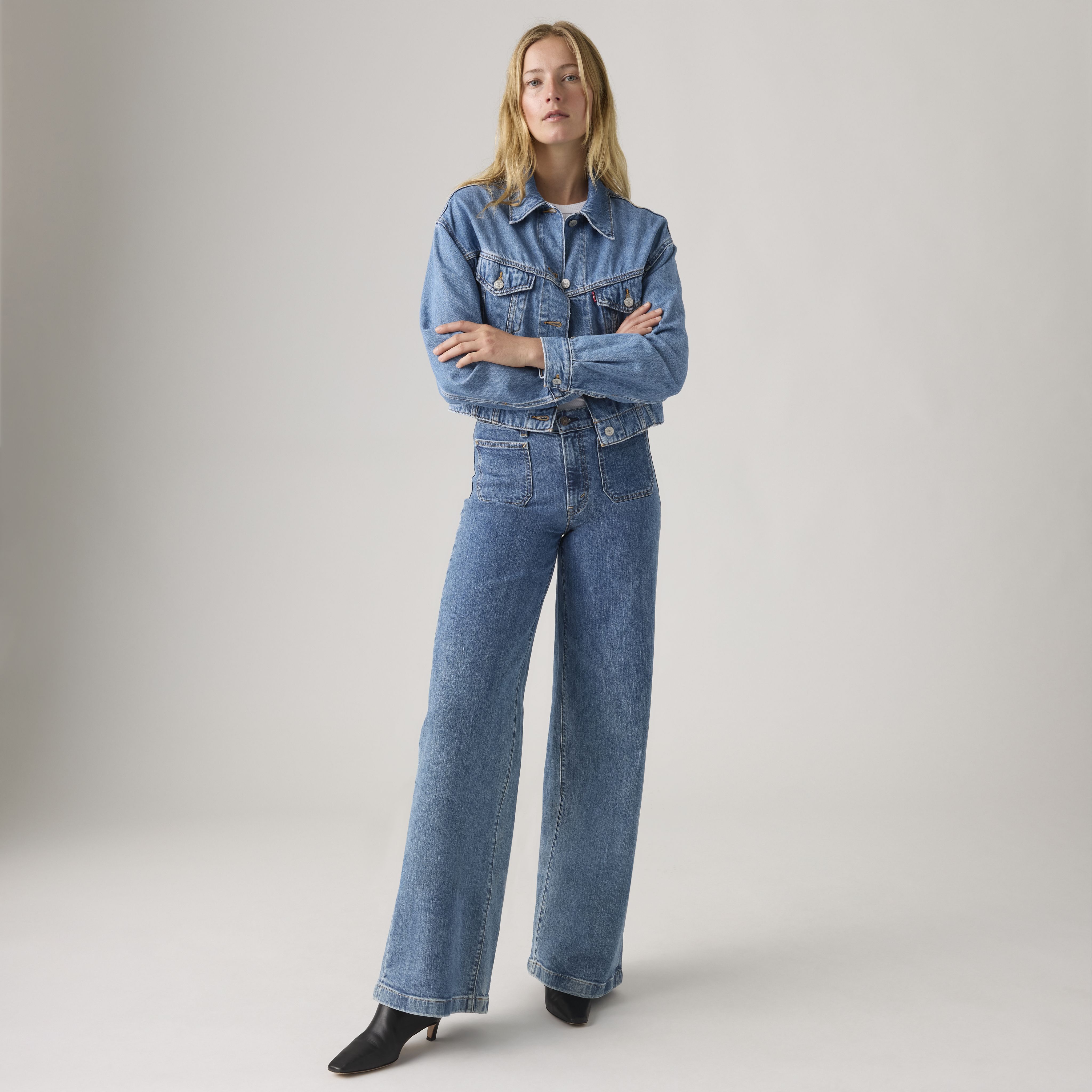 728™ Tailored High Rise Wide Leg Jeans 1