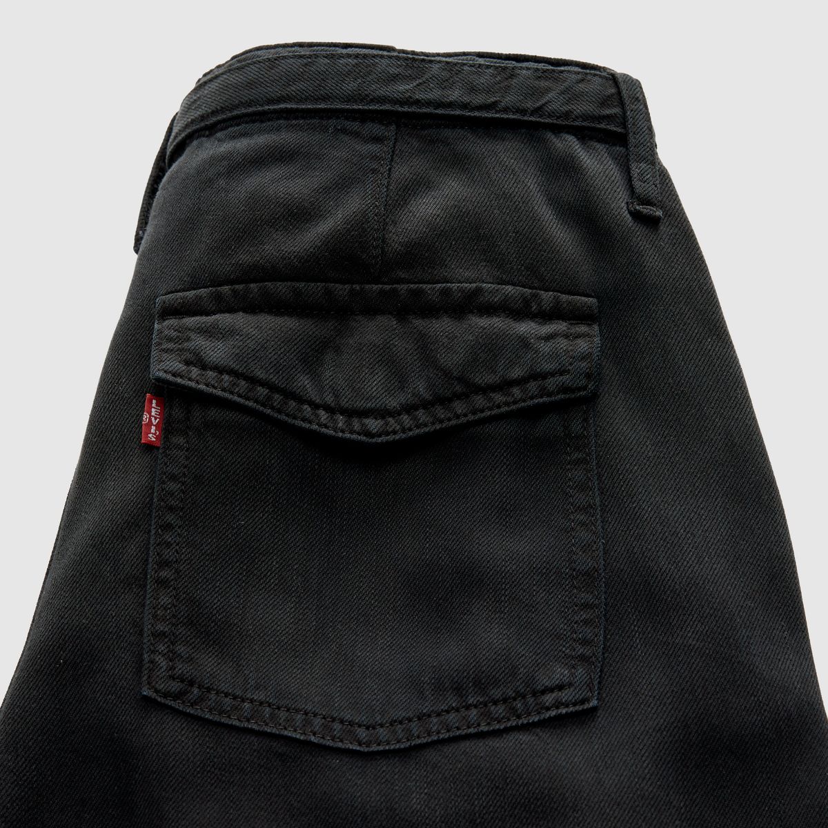 Baggy Dad Cargo TENCEL™ Women's Pants — Caviar - Black