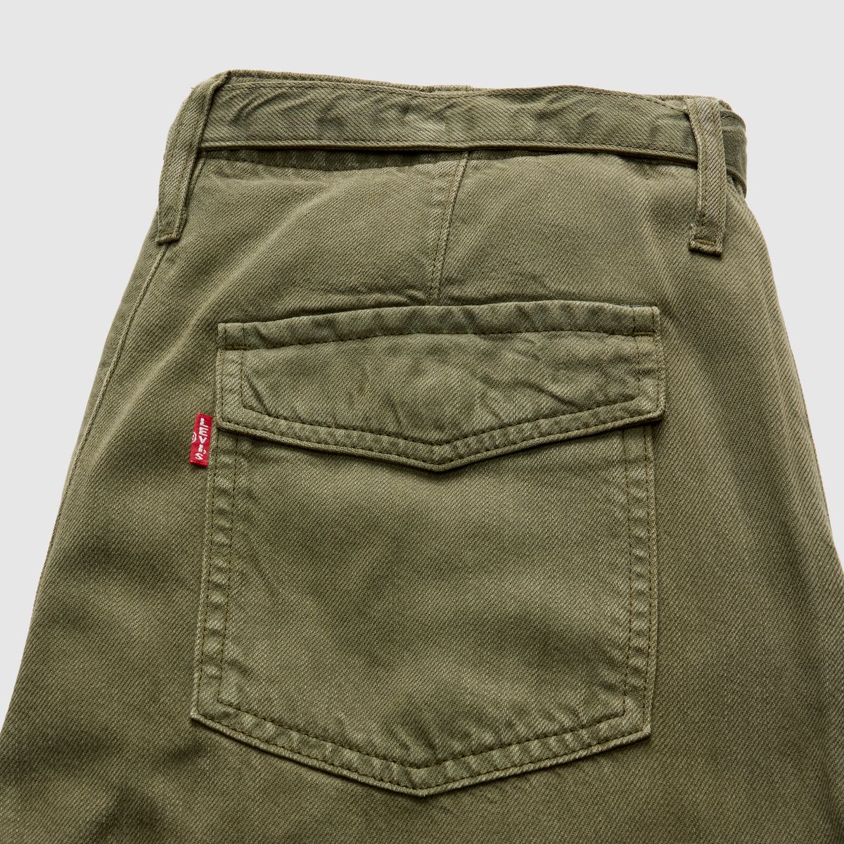 Baggy Dad Cargo TENCEL™ Women's Pants — Drapey Ivy Green Gd - Green