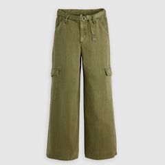 Baggy Dad Cargo TENCEL™ Women's Pants — Drapey Ivy Green Gd - Green 8