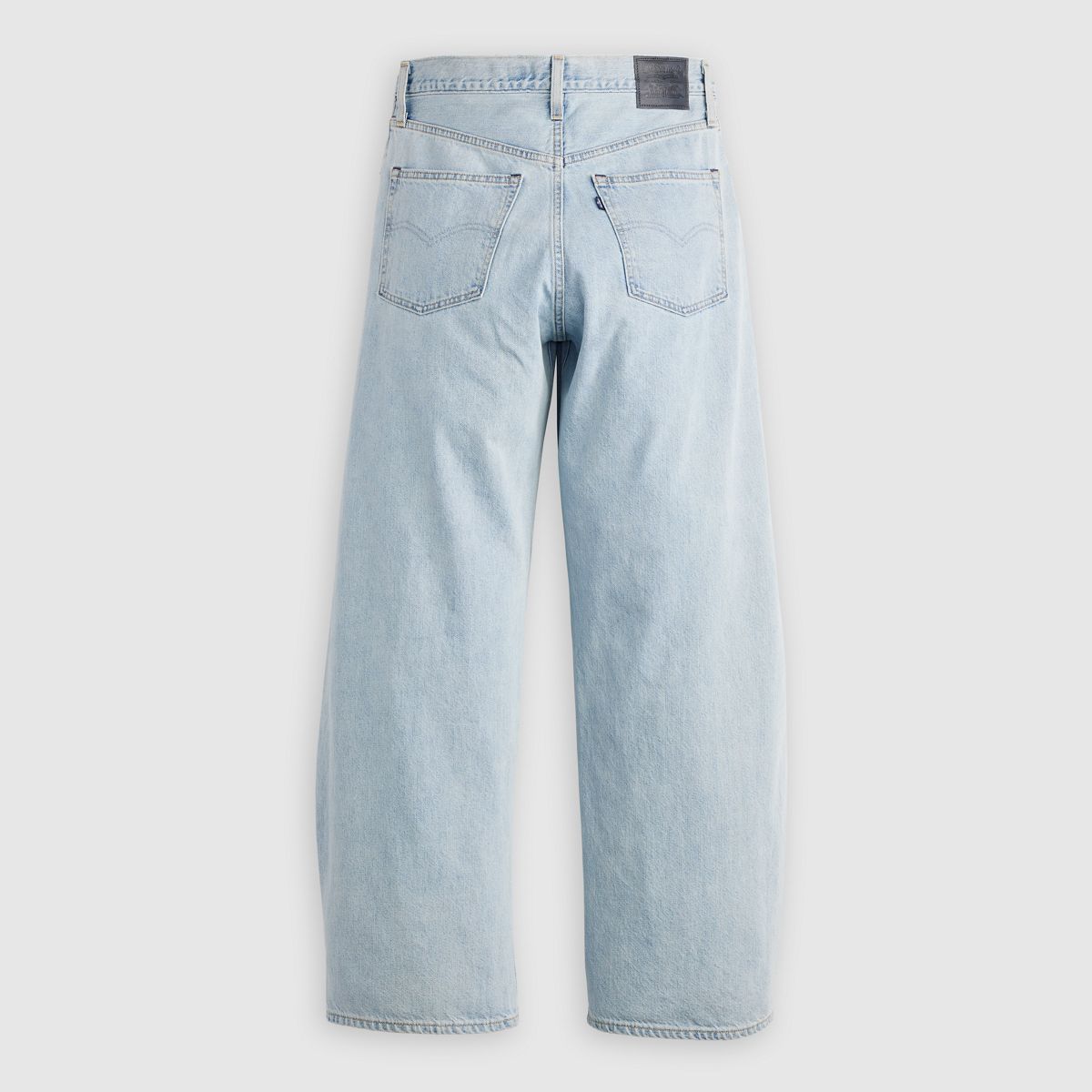 Women's Drop Barrel Jeans — Aqua Marine Made of Japan - Light Wash