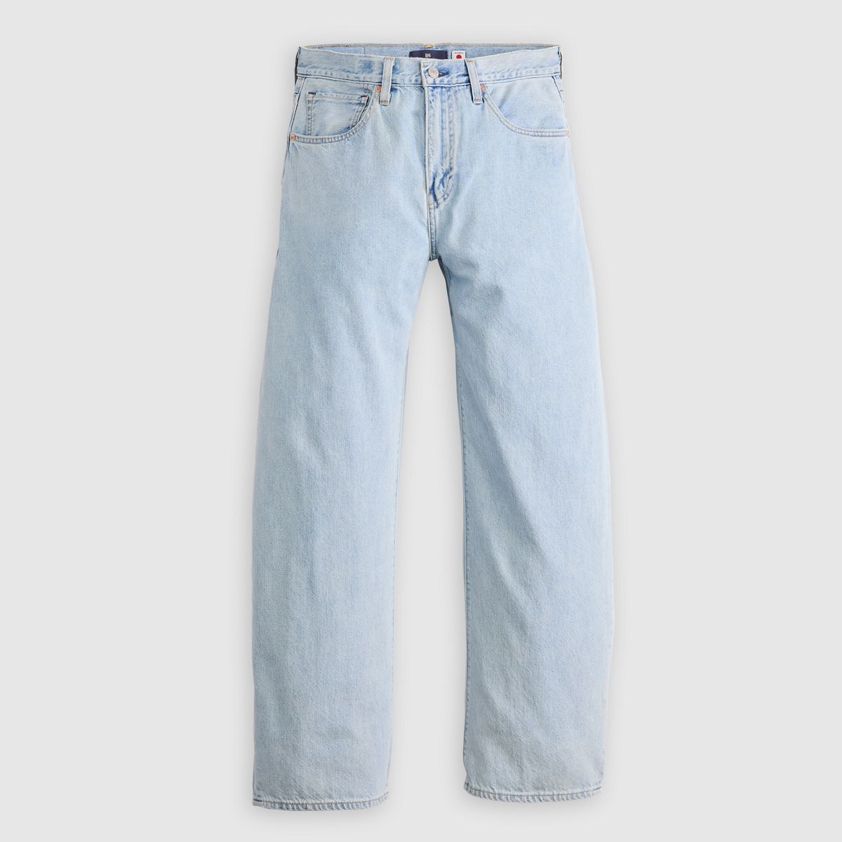Women's Drop Barrel Jeans — Aqua Marine Made of Japan - Light Wash