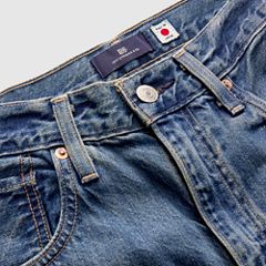 Women's Drop Barrel Jeans — Hinny Made in Japan - Medium Wash 10