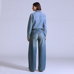 Women's Drop Barrel Jeans — Hinny Made in Japan - Medium Wash 4