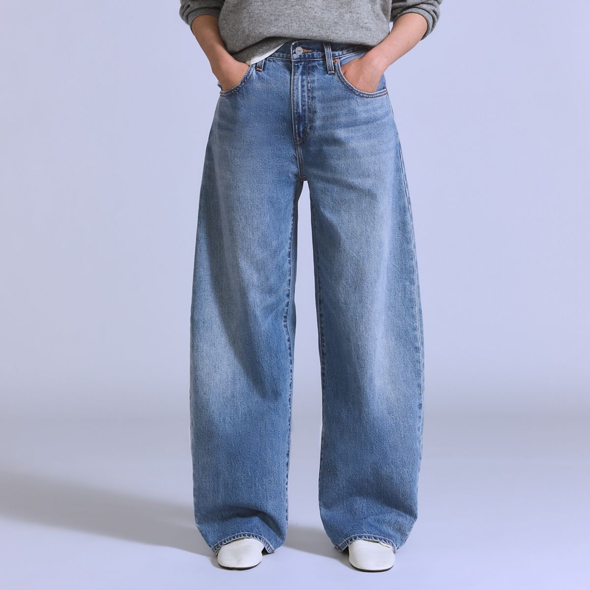 Women's Drop Barrel Jeans — Box Kite - Blue