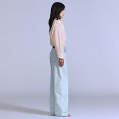 Women's Drop Barrel Jeans — Icy Barrel - Light Wash 5