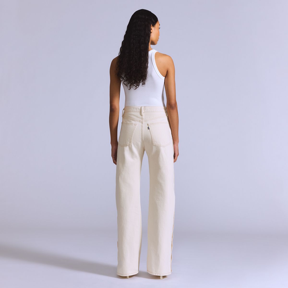 Shank Pants — Cream Cloud Moj - White