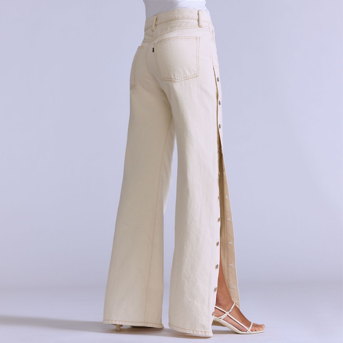 Shank Pants — Cream Cloud Moj - White