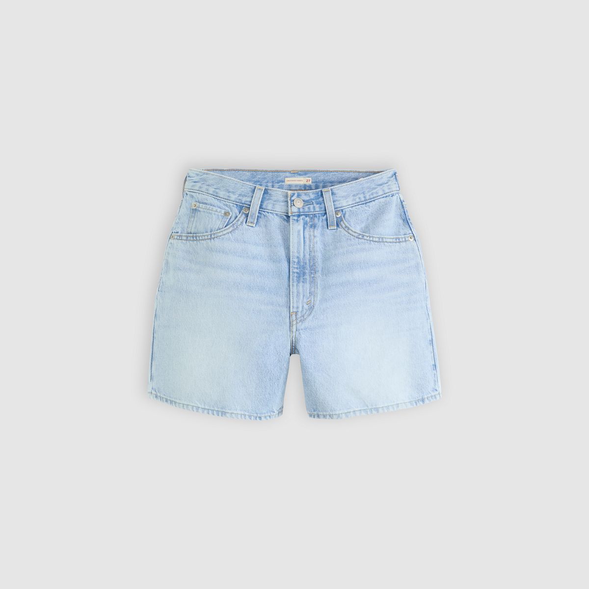 Cinch Mid-Thigh Lightweight Women's Shorts — Abraided Art Short - Light Wash