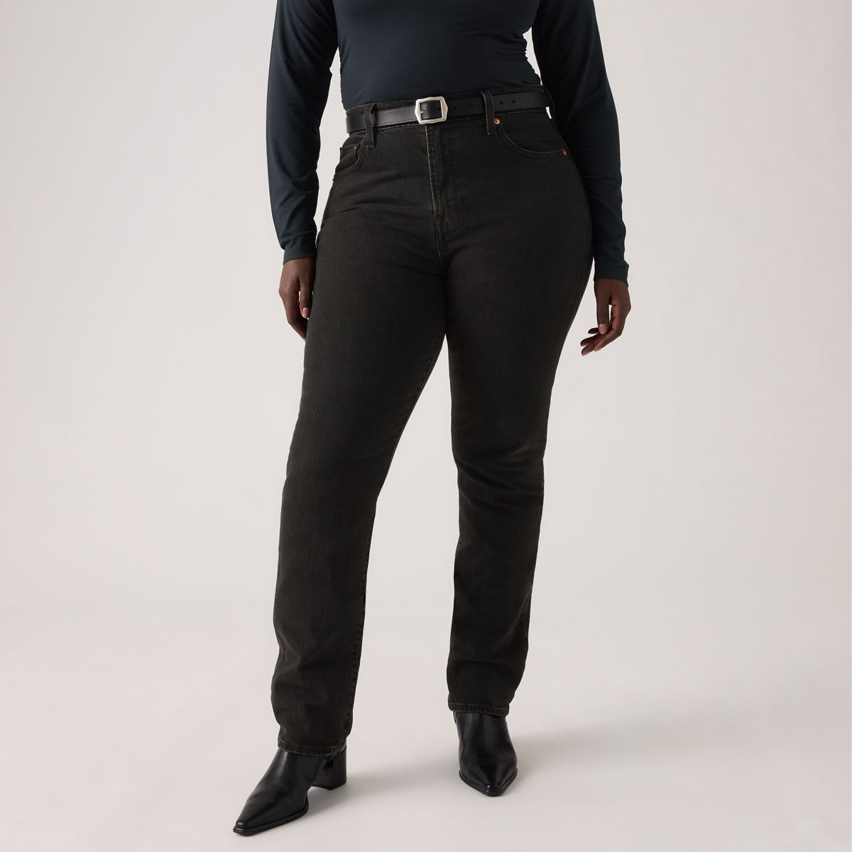 Wedgie Slim Fit Women's Jeans — She's In The Zone - Black