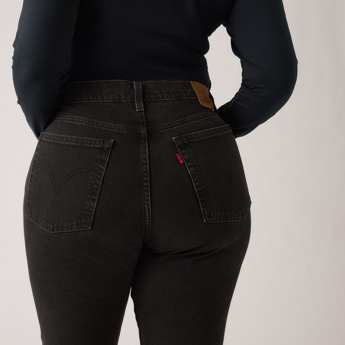 Wedgie Slim Fit Women's Jeans — She's In The Zone - Black