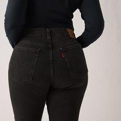 Wedgie Slim Fit Women's Jeans — She's In The Zone - Black 8